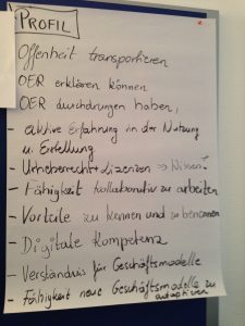 Fotoprotokoll 1 zum Profil OER-Fachexperte