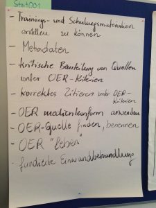 Fotoprotokoll 2 zum Profil OER-Fachexperte